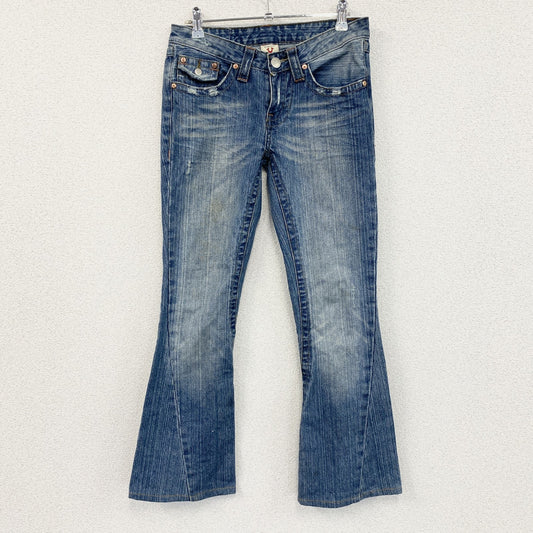 00s　True Religion　トゥルーレリジョン　フレアデニムパンツ/ジーンズ　ジップフライ　インディゴ　27サイズ