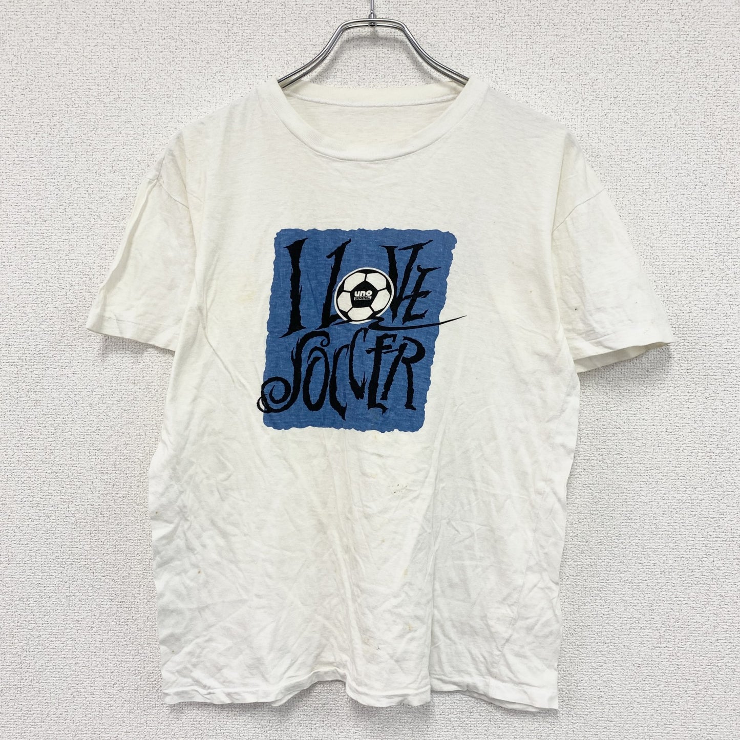 半袖プリントTシャツ　シングルステッチ　白　ホワイト