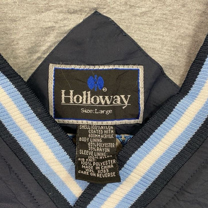 ～90s　Holloway　ホロウェイ　プルオーバーナイロンジャケット　ヴィンテージ　紺　ネイビー　Lサイズ