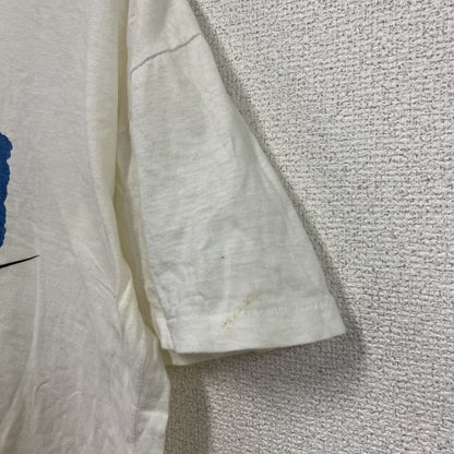 半袖プリントTシャツ　シングルステッチ　白　ホワイト