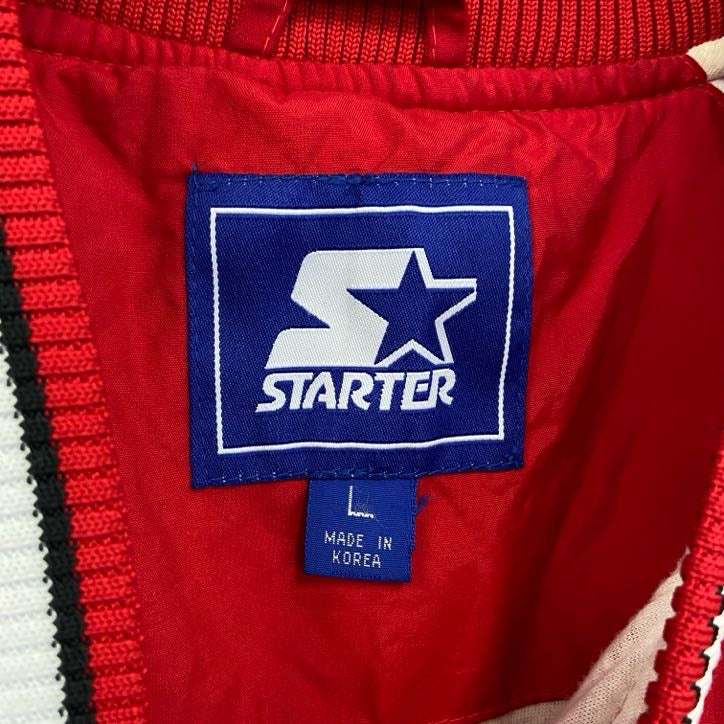STARTER　スターター　ナイロンプルオーバージャケット　赤　レッド　Lサイズ