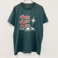 80s　FRUIT OF THE LOOM　フルーツオブザルーム　半袖プリントTシャツ　緑　グリーン　Lサイズ