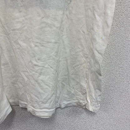 半袖プリントTシャツ　シングルステッチ　白　ホワイト