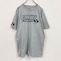 Champion　チャンピオン　半袖プリントTシャツ　英字プリント　カレッジプリント　刺繍ロゴ　現行　灰色　グレー　Lサイズ