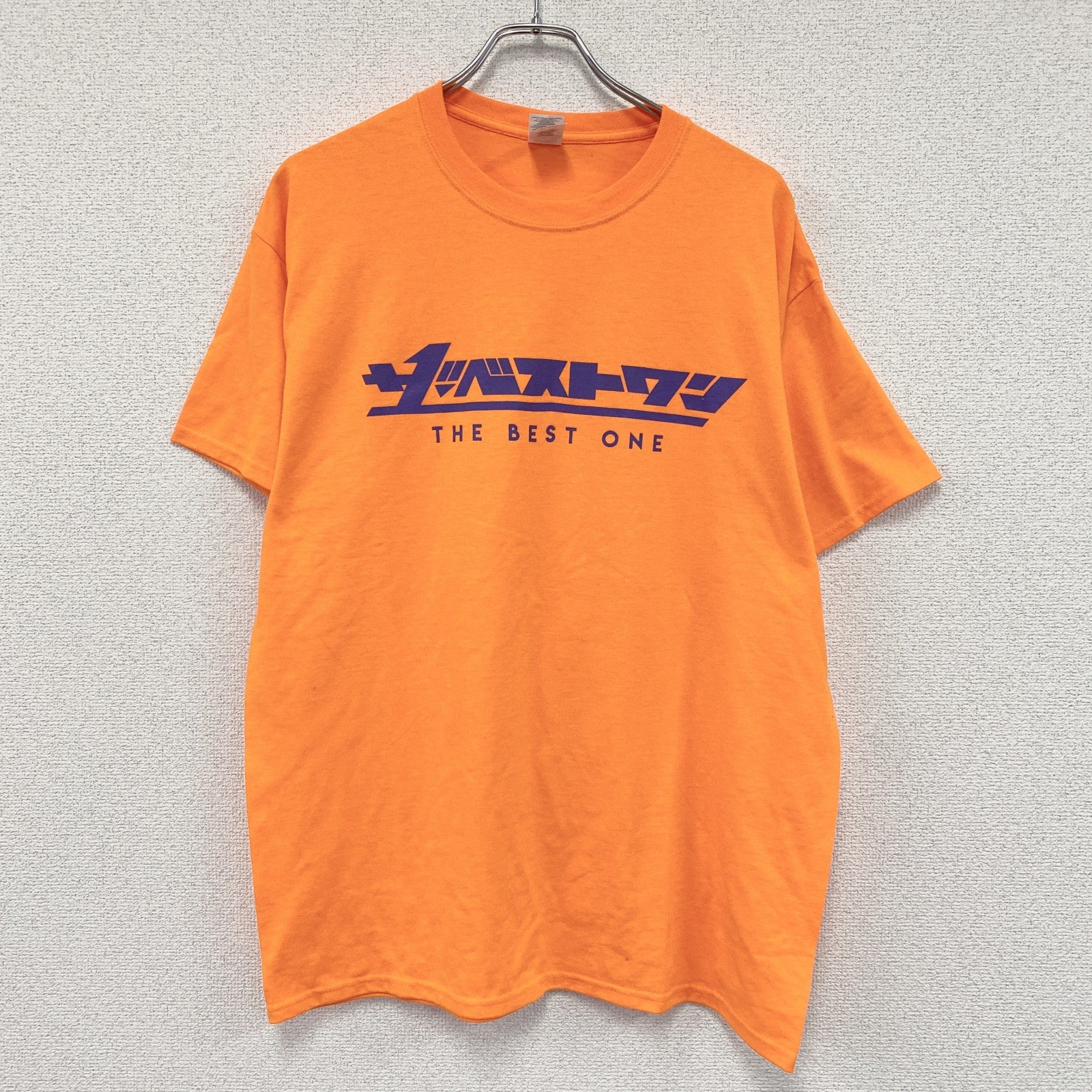 GILDAN　ギルダン　ザ・ベストワン　半袖プリントTシャツ　オレンジ　Lサイズ