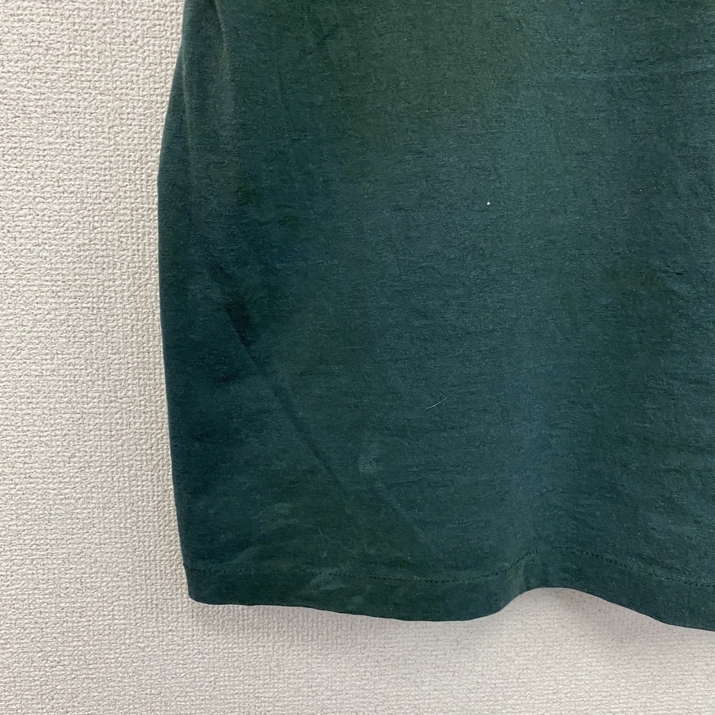 80s　FRUIT OF THE LOOM　フルーツオブザルーム　半袖プリントTシャツ　緑　グリーン　Lサイズ