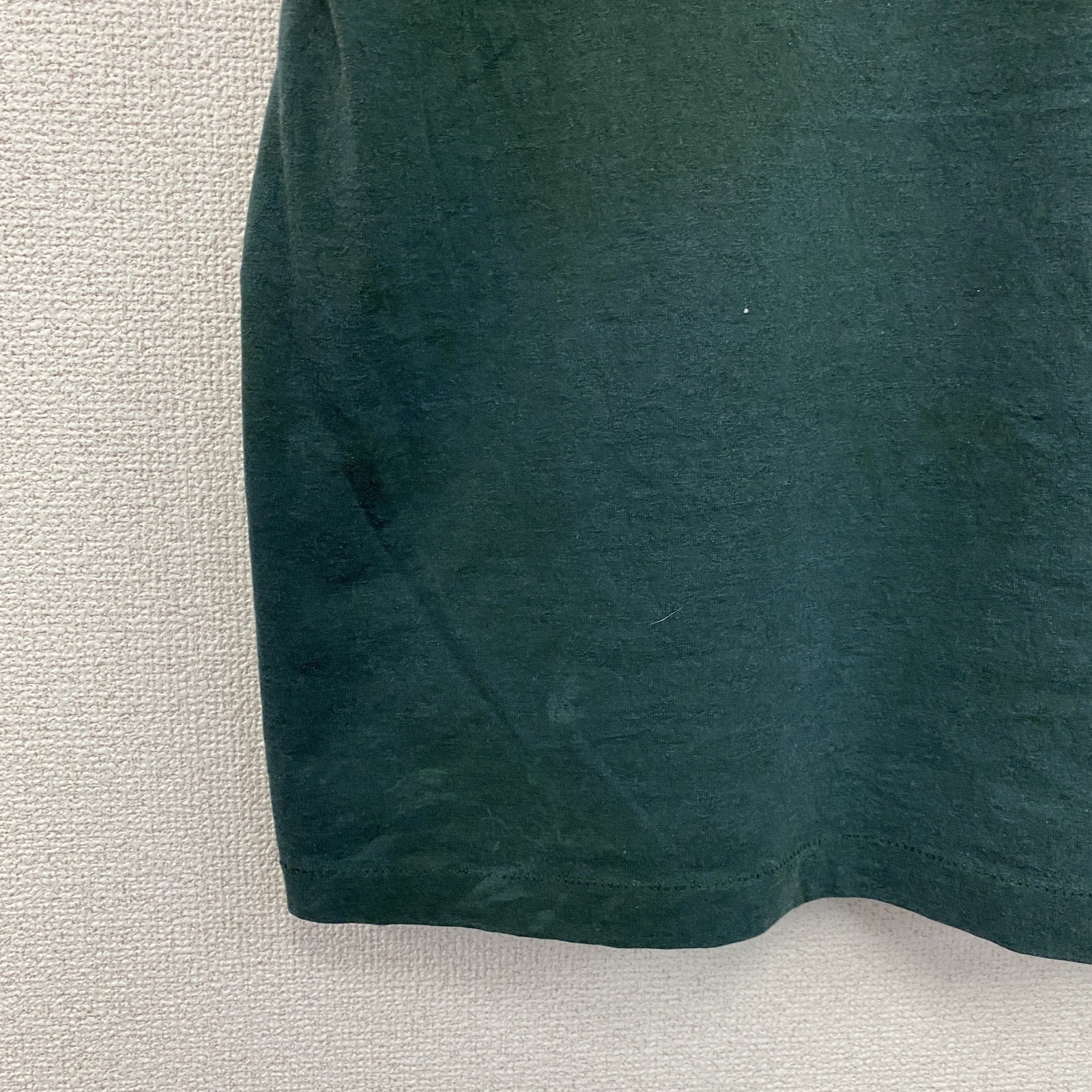 80s　FRUIT OF THE LOOM　フルーツオブザルーム　半袖プリントTシャツ　緑　グリーン　Lサイズ