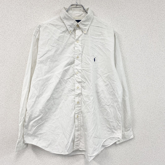 Ralph Lauren　ラルフローレン　CLASSIC FIT　長袖ボタンダウンシャツ　白　ホワイト　43サイズ