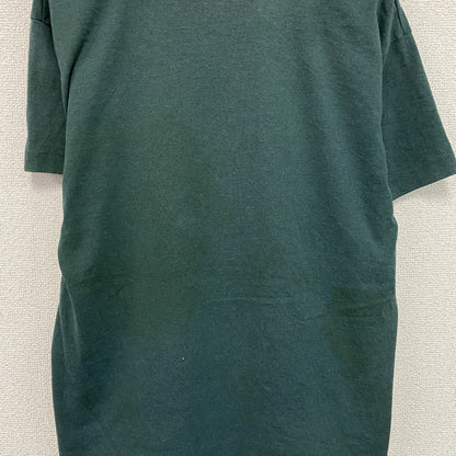 80s　FRUIT OF THE LOOM　フルーツオブザルーム　半袖プリントTシャツ　緑　グリーン　Lサイズ