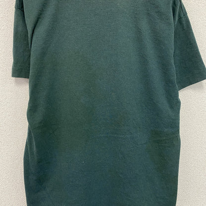 80s　FRUIT OF THE LOOM　フルーツオブザルーム　半袖プリントTシャツ　緑　グリーン　Lサイズ