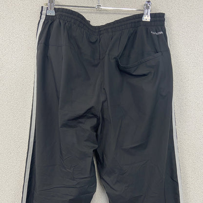 adidas　アディダス　CLIMASTORM　トラックパンツ/ジャージ　パーフォーマンスロゴ　黒　ブラック　Oサイズ