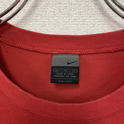 NIKE　ナイキ　DRI-FIT　半袖Tシャツ　スウッシュ　赤　レッド　XLサイズ