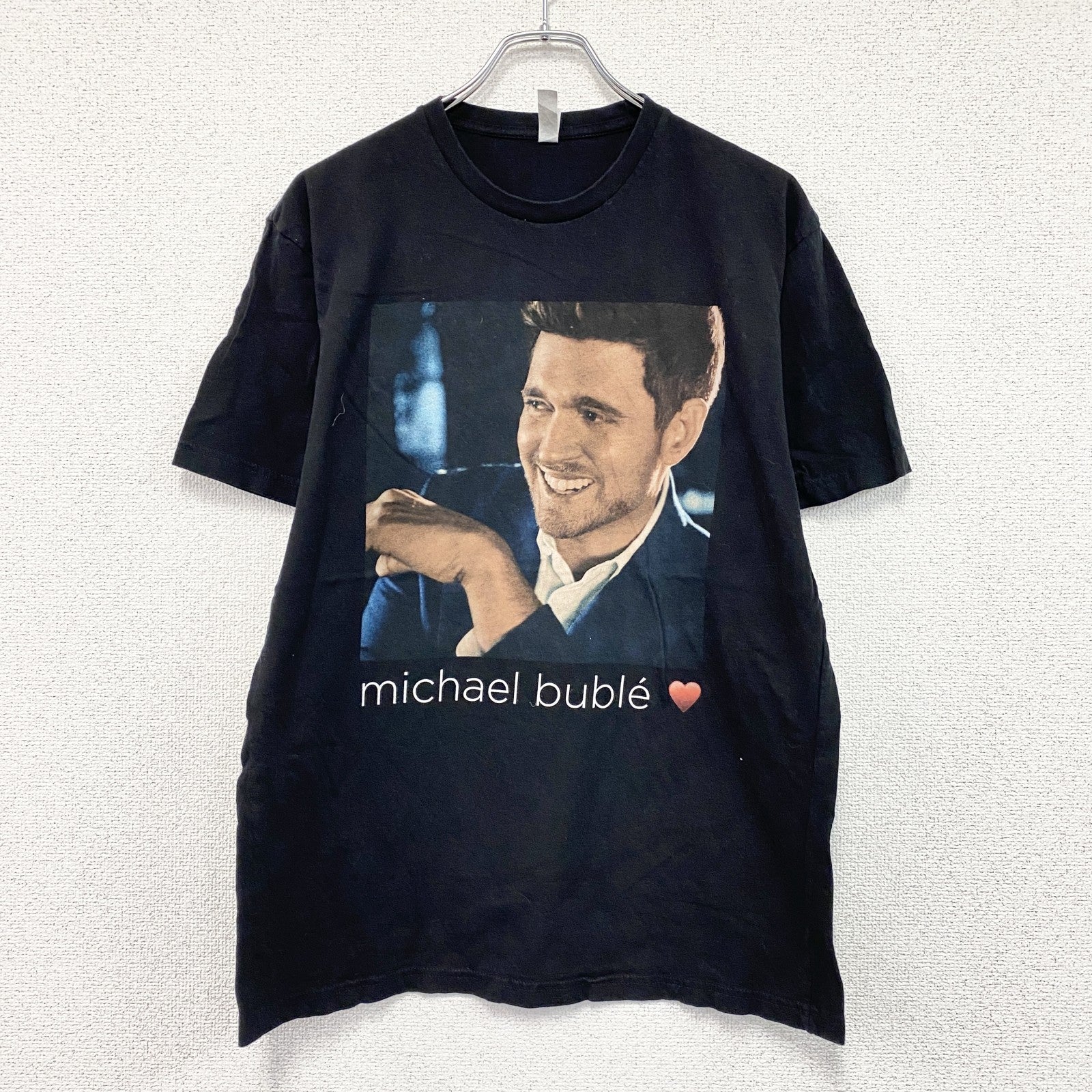 Michael Buble　マイケルブーブレ　半袖プリントTシャツ　アルバムジャケット　黒　ブラック