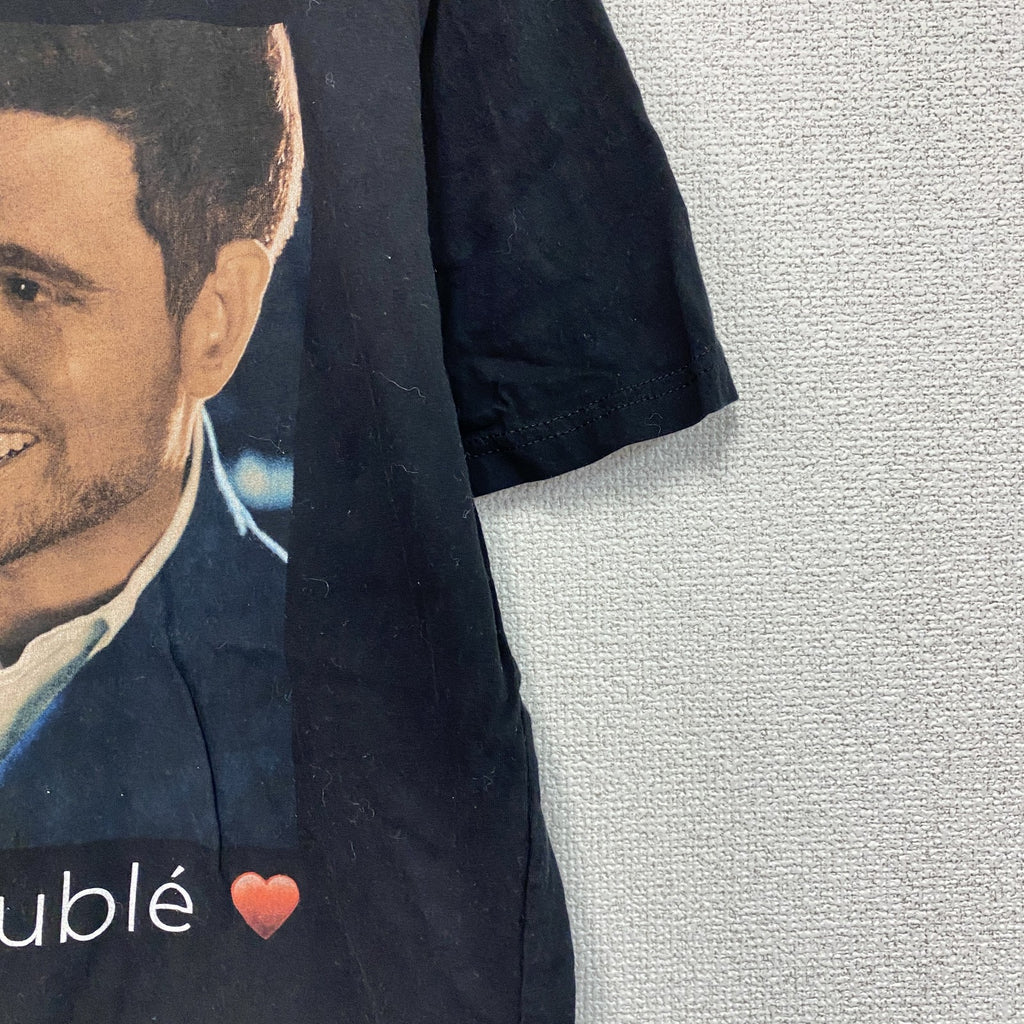 Michael Buble　マイケルブーブレ　半袖プリントTシャツ　アルバムジャケット　黒　ブラック