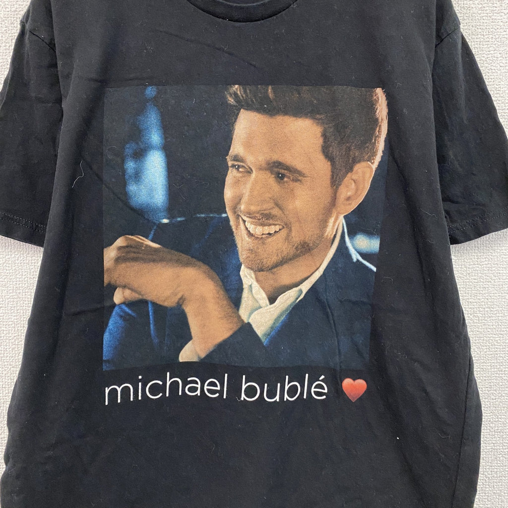 Michael Buble　マイケルブーブレ　半袖プリントTシャツ　アルバムジャケット　黒　ブラック