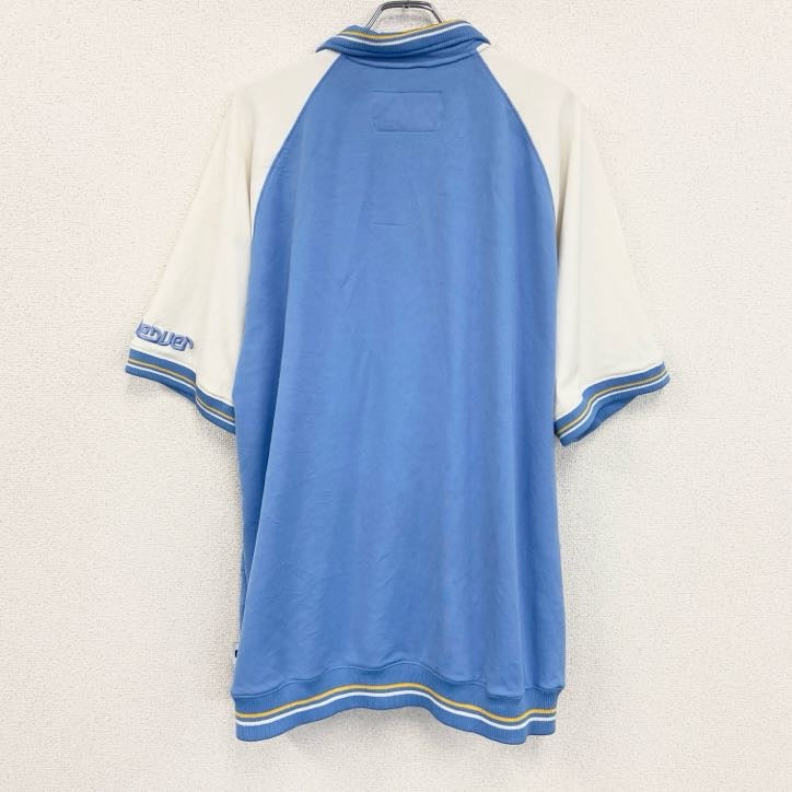 90s　NIKE　ナイキ　ゲームシャツ　半袖シャツ　ヴィンテージ　水色　ライトブルー　XXLサイズ