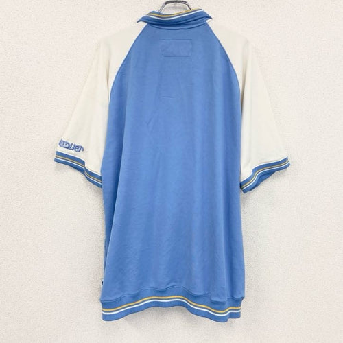 90s　NIKE　ナイキ　ゲームシャツ　半袖シャツ　ヴィンテージ　水色　ライトブルー　XXLサイズ