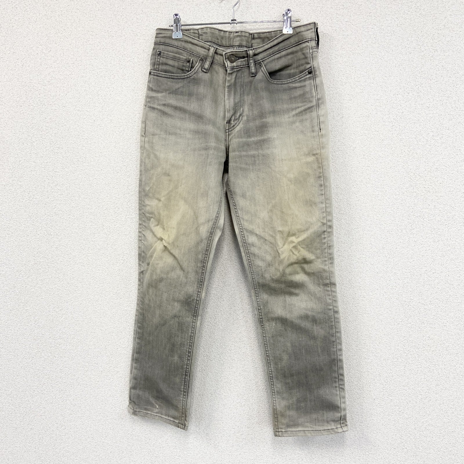 Levi’s　リーバイス　511　デニムパンツ/ジーンズ　縦落ち　フェード　灰色　グレー　W32サイズ　