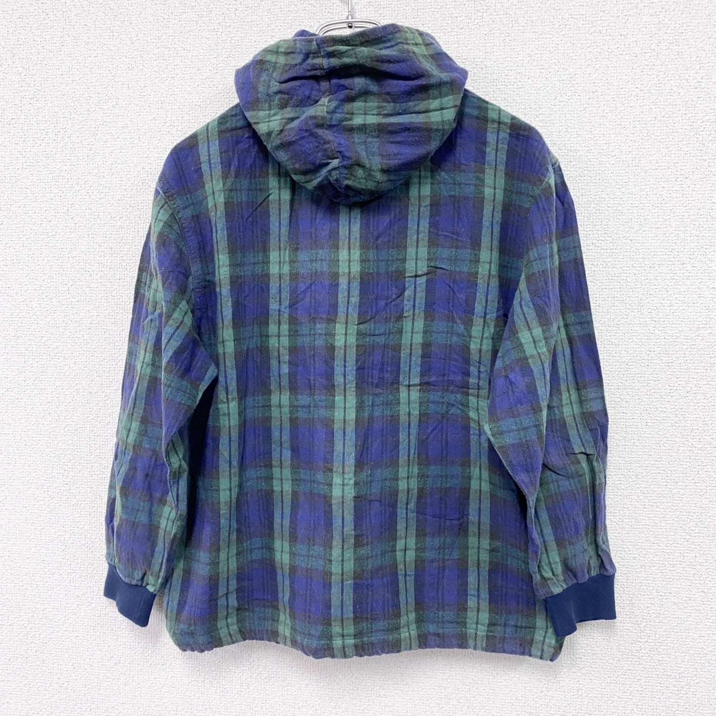 80s～　L.L.Bean　エルエルビーン　アノラックパーカー　ブラックウォッチチェック柄　ヴィンテージ　Mサイズ
