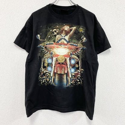 ～00s　Rock Chang　ロックチャン　半袖プリントTシャツ　ヴィンテージ　黒　ブラック　Lサイズ
