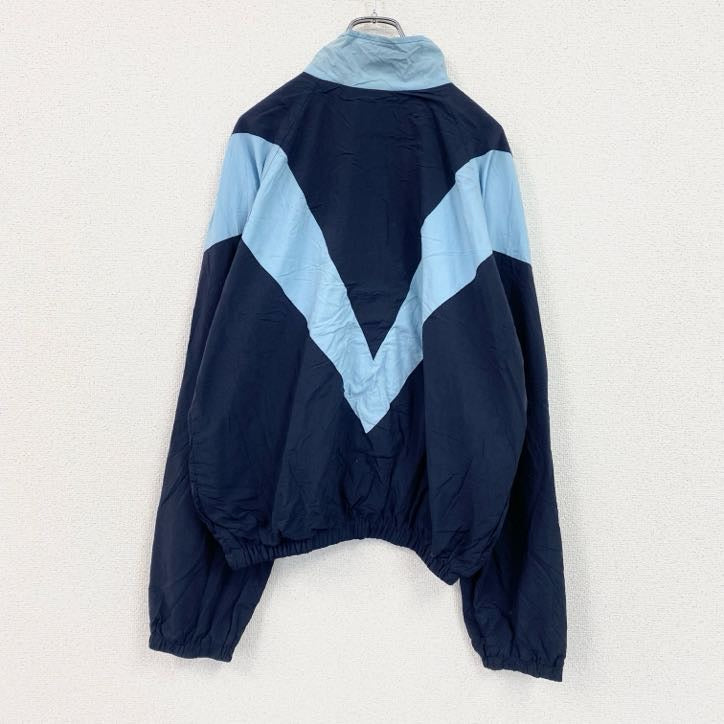90s　Faz uniforms　フルジップトラックジャケット/ジャージ　ヴィンテージ　紺　ネイビー　22サイズ