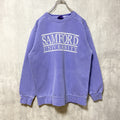 古着 used　SAMFORD UNIVERSITY　サムフォード大学　長袖カレッジプリントスウェット　トレーナー　水色