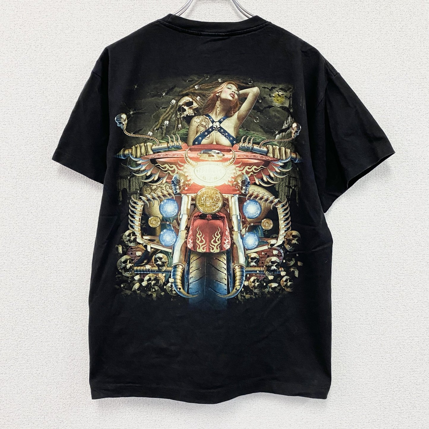 ～00s　Rock Chang　ロックチャン　半袖プリントTシャツ　ヴィンテージ　黒　ブラック　Lサイズ