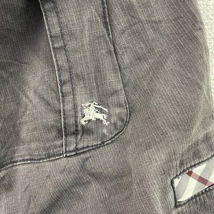 BURBERRY BLACK LABEL　バーバリーブラックレーベル　カーゴショーツ　グレー　82サイズ