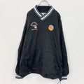 90s　AUTHENTIC FOR ATHLETES　プルオーバーナイロンジャケット　ヴィンテージ　黒　ブラック　XLサイズ