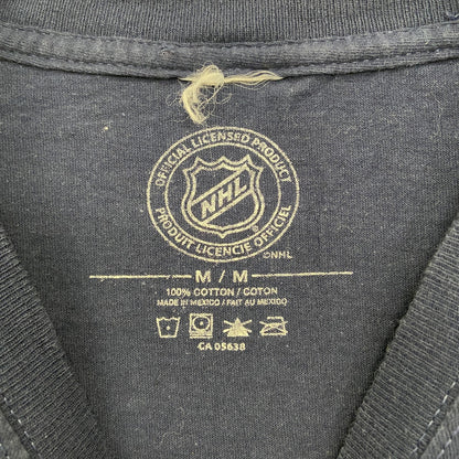 古着 used　NHL　半袖プリントTシャツ　アイスホッケー　モントリオール・カナディアンズ　ネイビー　紺　レトロ　Mサイズ