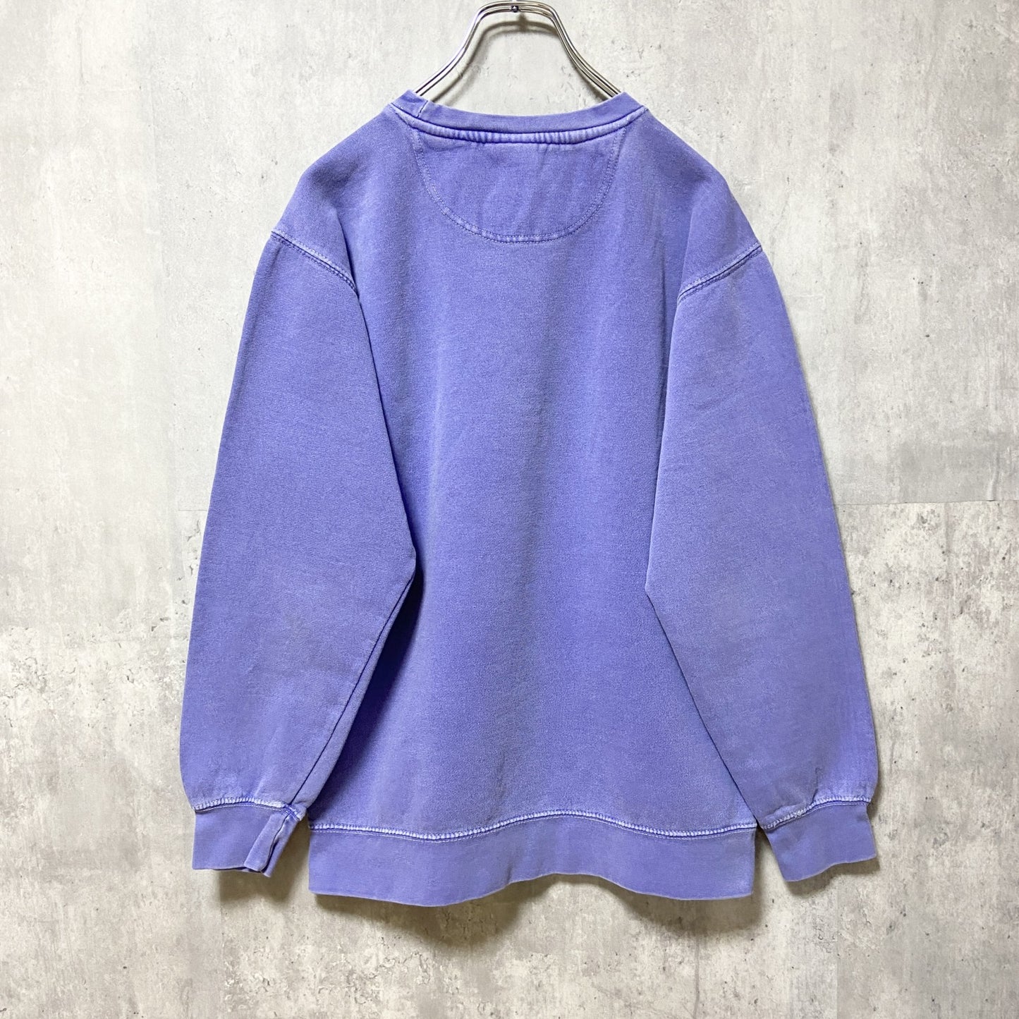 古着 used　SAMFORD UNIVERSITY　サムフォード大学　長袖カレッジプリントスウェット　トレーナー　水色