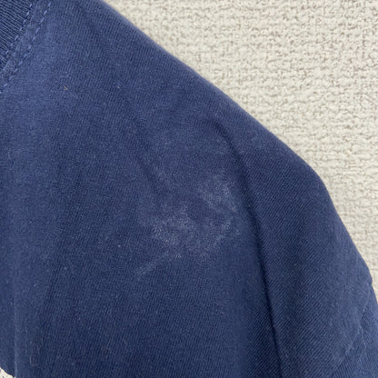 古着 used　NHL　半袖プリントTシャツ　アイスホッケー　モントリオール・カナディアンズ　ネイビー　紺　レトロ　Mサイズ