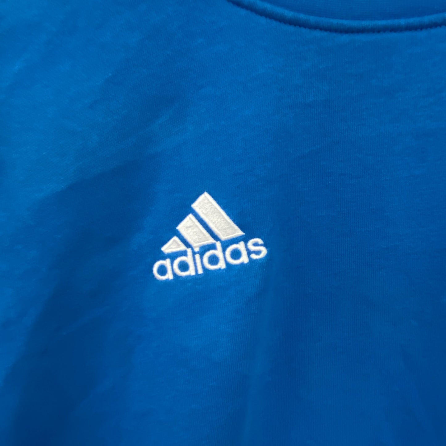 adidas　アディダス　スウェット/トレーナー　パフォーマンスロゴ　デカロゴ　青　ブルー　Ｍサイズ