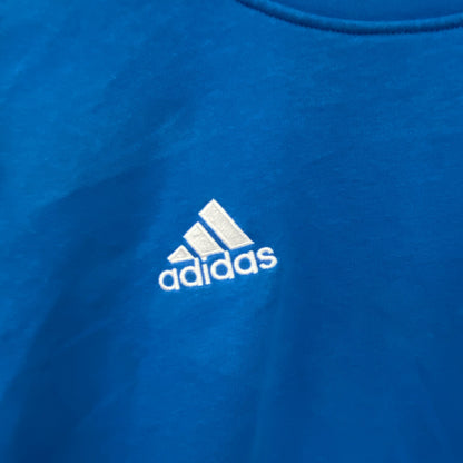adidas　アディダス　スウェット/トレーナー　パフォーマンスロゴ　デカロゴ　青　ブルー　Ｍサイズ