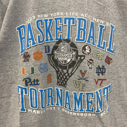 古着 used　champion　チャンピオン　半袖プリントTシャツ　バスケットボール　トーナメント　グレー　2023　Sサイズ