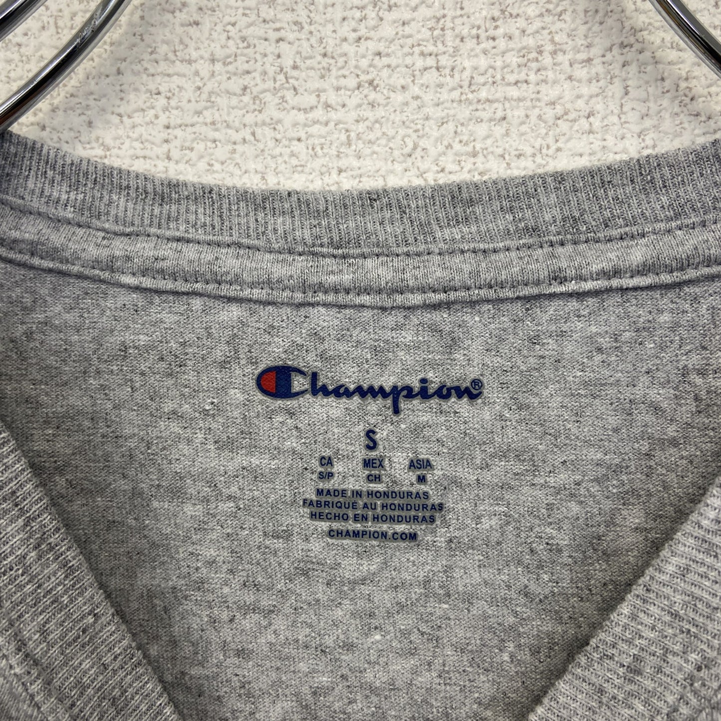 古着 used　champion　チャンピオン　半袖プリントTシャツ　バスケットボール　トーナメント　グレー　2023　Sサイズ