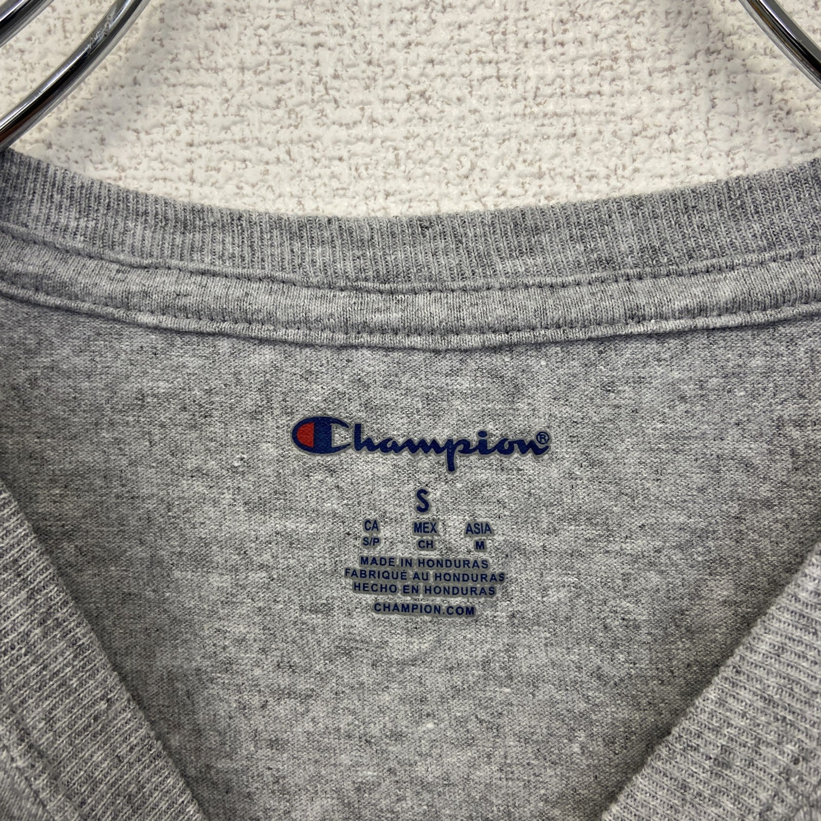 古着 used　champion　チャンピオン　半袖プリントTシャツ　バスケットボール　トーナメント　グレー　2023　Sサイズ