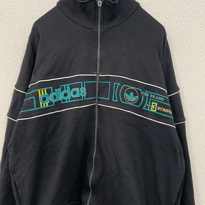 adidas　アディダス　トラックジャケット/ジャージ　ヴィンテージ　黒　ブラック　Mサイズ