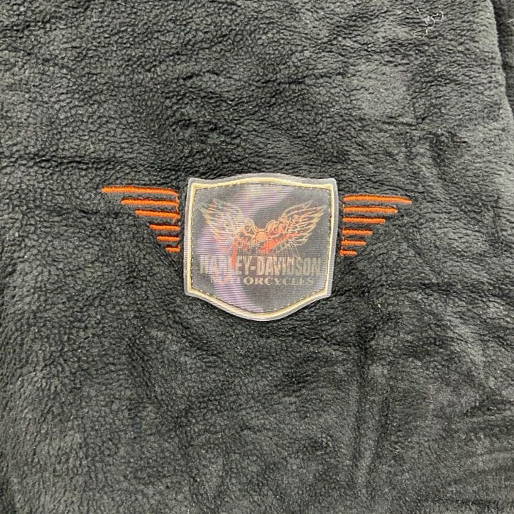 HARLEY DAVIDSON　ハーレーダビッドソン　フリースプルオーバー　黒　ブラック　12/14サイズ