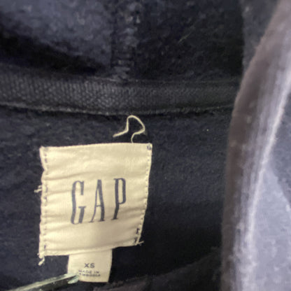 GAP　ギャップ　スウェットパーカー/フーディー　デカロゴ　紺　ネイビー　XSサイズ