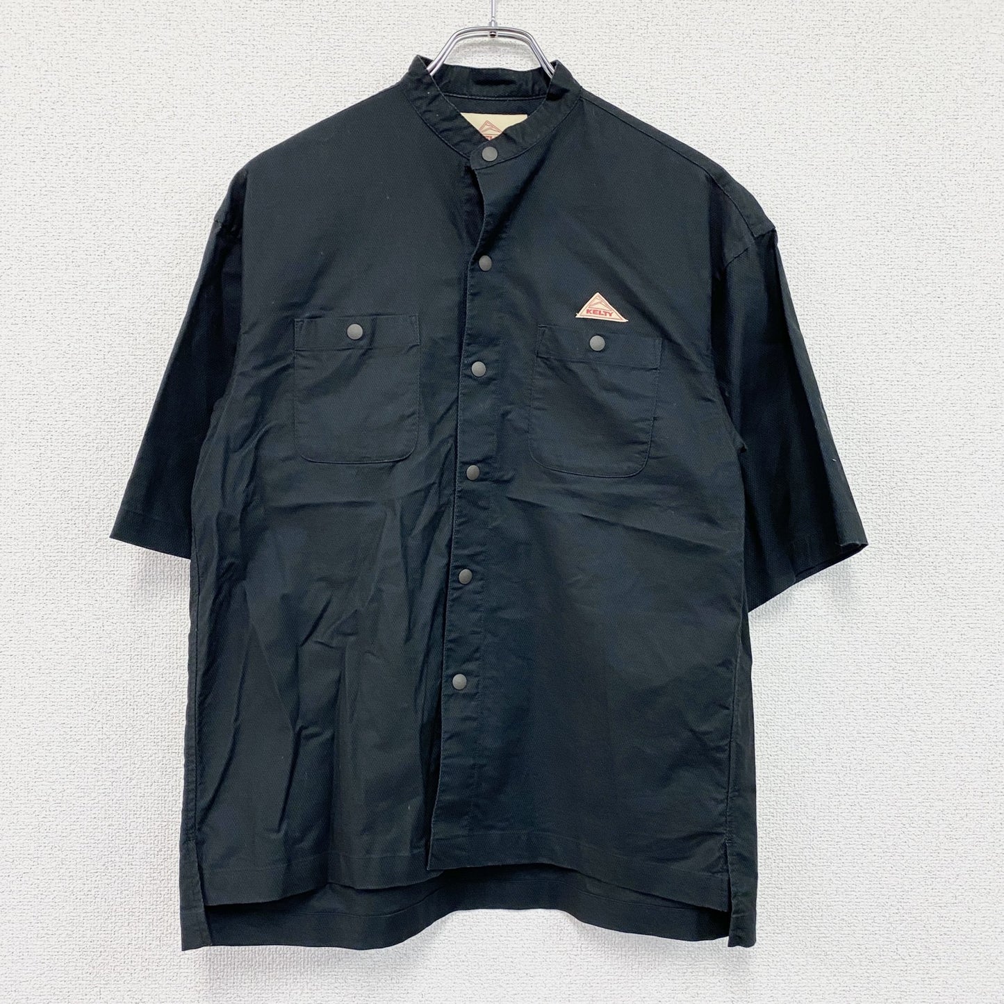 coen　コーエン　KELTY　ケルティ　半袖マオカラーシャツ　黒　ブラック　Sサイズ