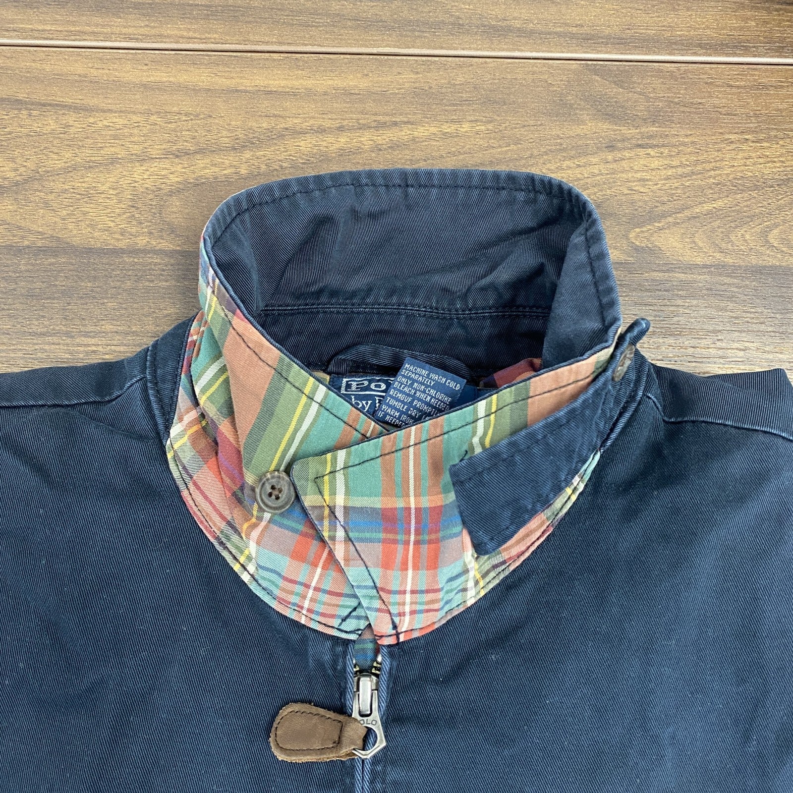 90s　Polo by Ralph Lauren　ポロラルフローレン　ブルゾン/スイングトップ　黒　ブラック　Lサイズ