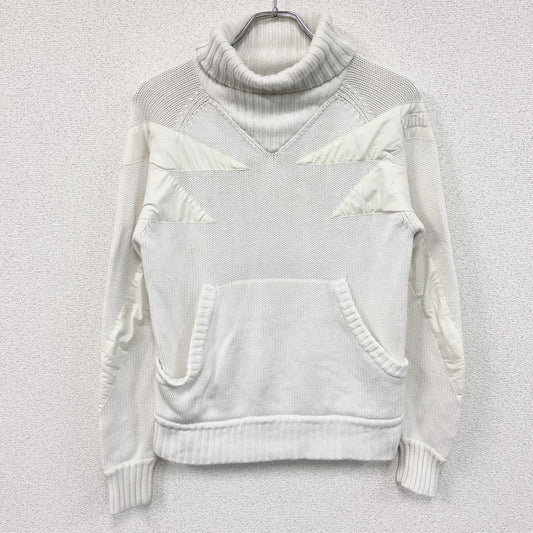 ～90s　PUMA　プーマ　ニットセーター　ヴィンテージ　白　ホワイト　Sサイズ