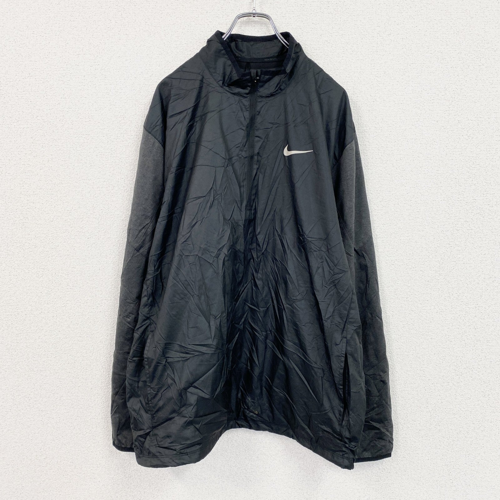 NIKE GOLF　ナイキゴルフ　プルオーバージャケット　ハーフジップ　黒　ブラック　XLサイズ