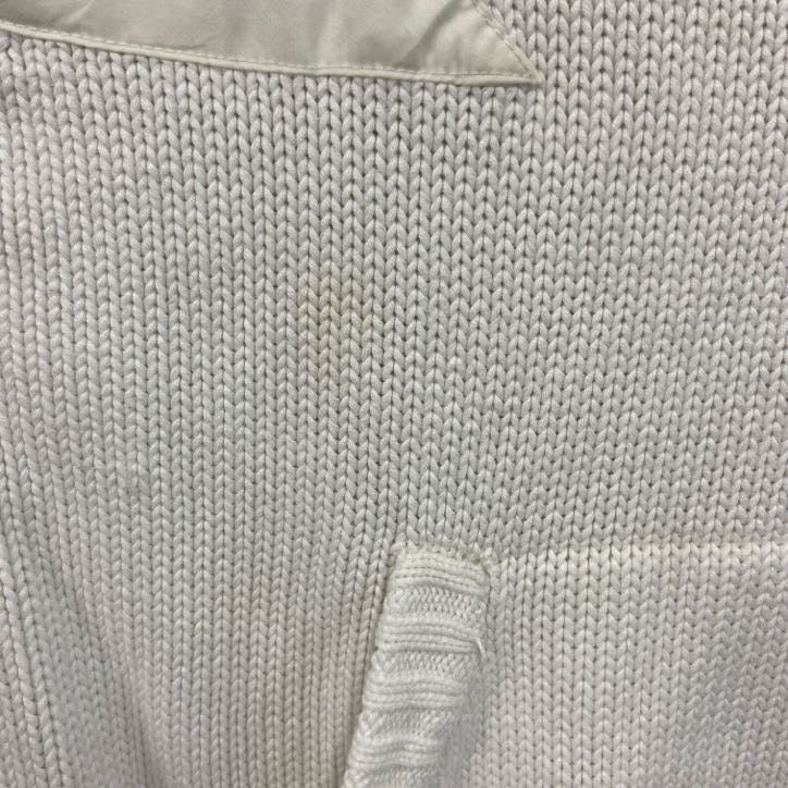 ～90s　PUMA　プーマ　ニットセーター　ヴィンテージ　白　ホワイト　Sサイズ
