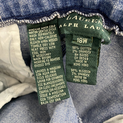 90s　RALPH LAUREN　ラルフローレン　デニムパンツ/ジーンズ　ヴィンテージ　インディゴ　18Wサイズ