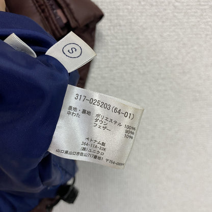 UNIQLO　ユニクロ　ダウンベスト　ダウン90％　ボルドー　Sサイズ