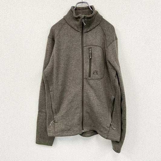 Avalanche　アバランチ　トラックジャケット/ジャージ　刺繍ロゴ　3つポケット　茶色　ブラウン　Mサイズ