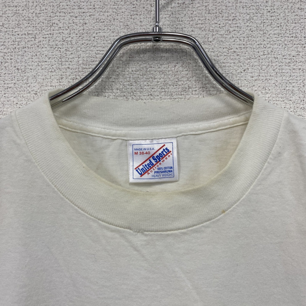 90s　United Sports　前園真聖　横浜フリューゲルス　半袖プリントTシャツ　白　ホワイト　Mサイズ