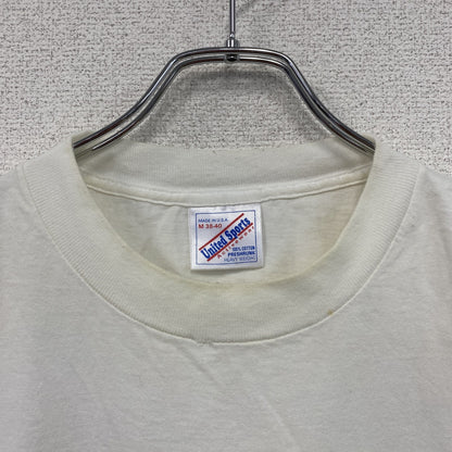 90s　United Sports　前園真聖　横浜フリューゲルス　半袖プリントTシャツ　白　ホワイト　Mサイズ